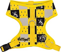 Buckle-Down The Wizarding World of Harry Potter Hufflepuff Checker Dog Harness, Large: 19 to 29-in chest