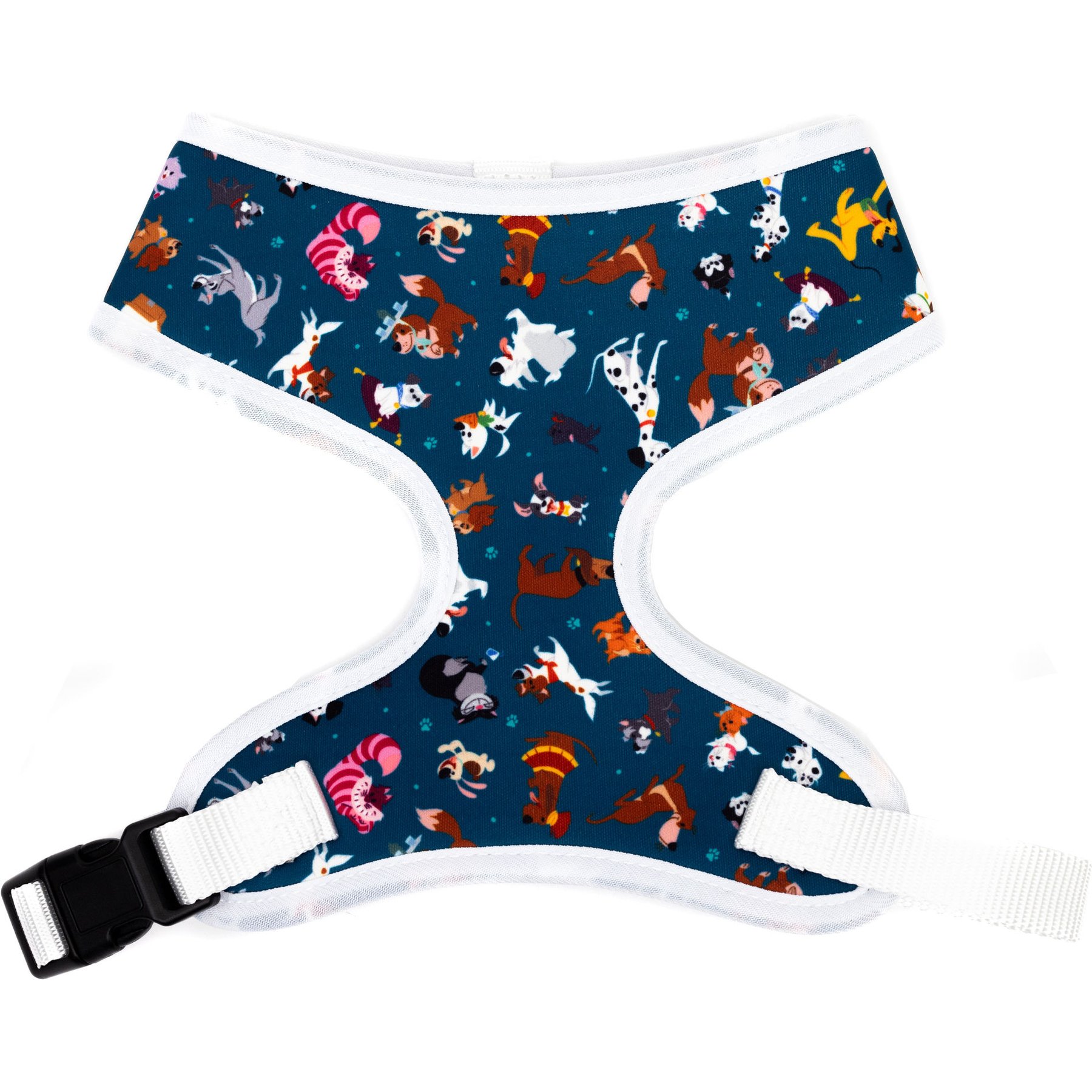 Buckle-Down Disney Cats & Dogs Scattered Dog Harness, Small: 14 to 17-in chest