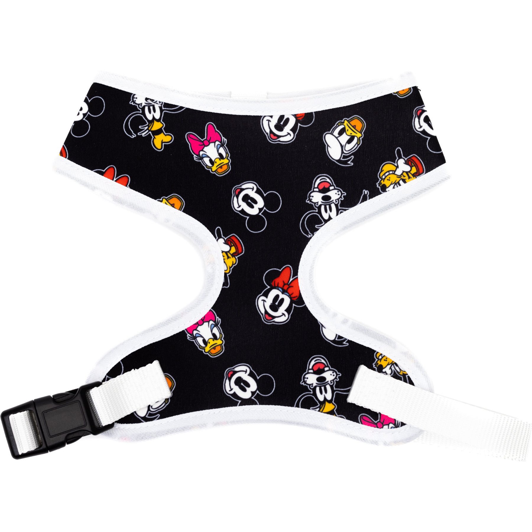 Buckle-Down Disney The Sensational Six Smiling Faces Scattered Dog Harness, Large: 19 to 29-in chest