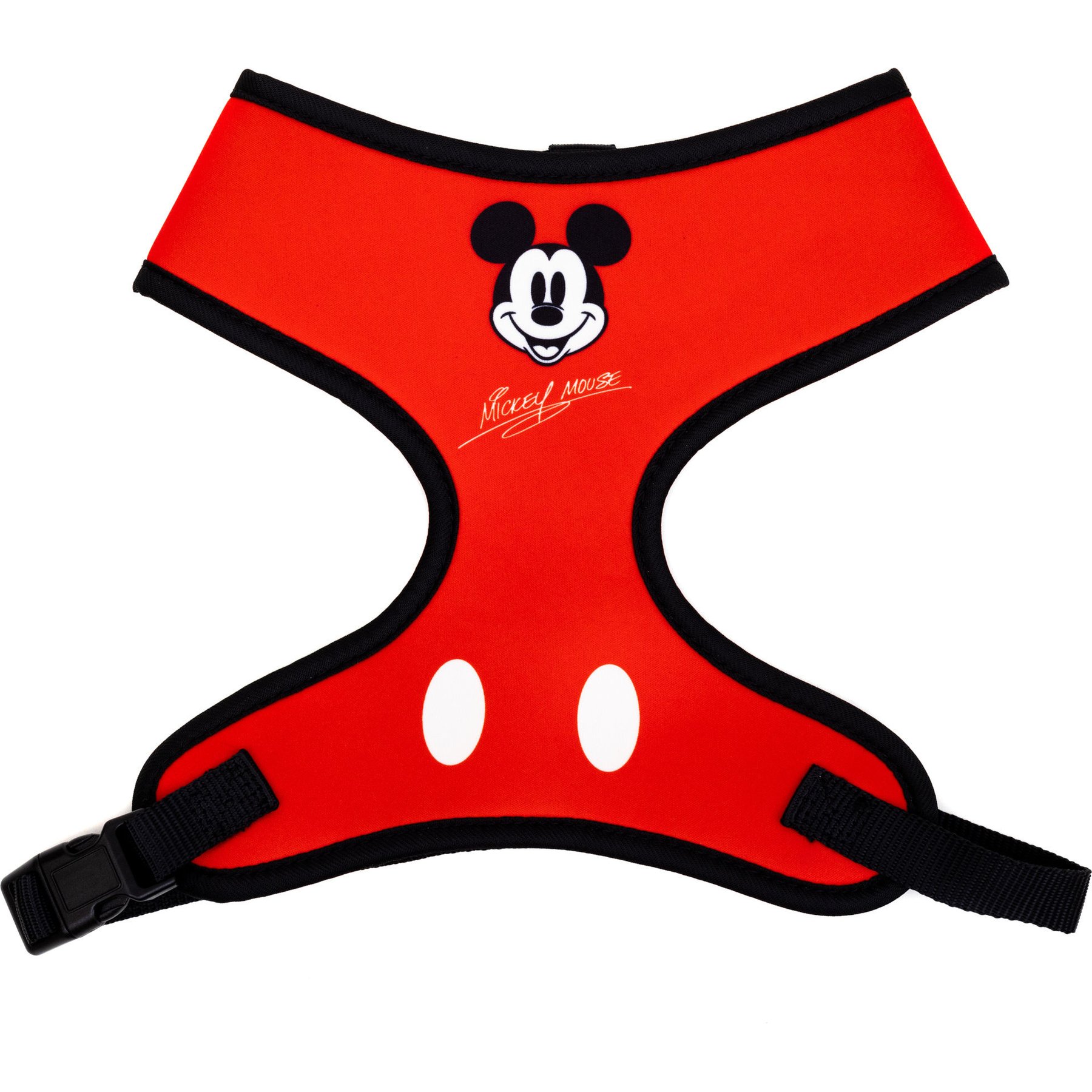 Buckle-Down Disney Mickey Mouse Smiling Face Dog Harness, Small: 14 to 17-in chest