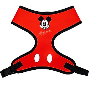 Buckle-Down Disney Mickey Mouse Smiling Face Dog Harness, Medium: 17 to 21-in chest