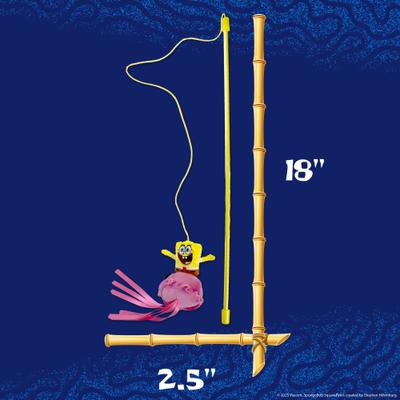 Show full view: SpongeBob Jellyfish Teaser Cat Toy with Catnip, Yellow slide 4 of 6