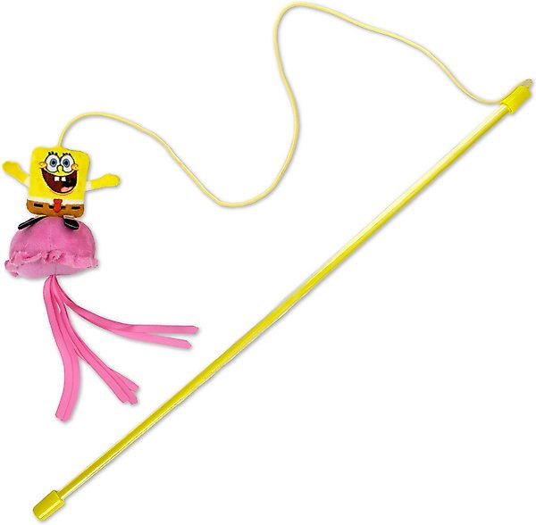 Show full view: SpongeBob Jellyfish Teaser Cat Toy with Catnip, Yellow slide 1 of 6