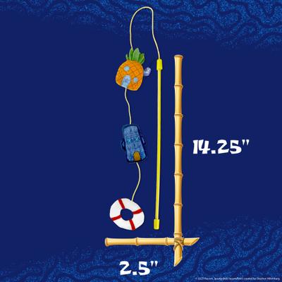 Show full view: SpongeBob Bikini Bottom Teaser Cat Toy with Catnip, Orange slide 4 of 6