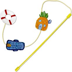 SpongeBob Bikini Bottom Teaser Cat Toy with Catnip, Orange