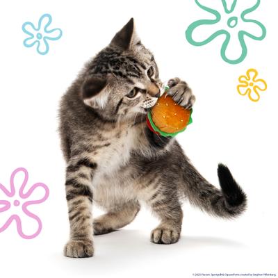 Show full view: SpongeBob Krusty Krab Cat Plush Toys with Catnip, Red, 5-Pack slide 3 of 6