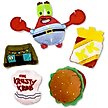 Show in main carousel: SpongeBob Krusty Krab Cat Plush Toys with Catnip, Red, 5-Pack slide 1 of 6