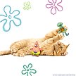 Show in main carousel: SpongeBob Squidward & Patrick Cat Plush Toy with Catnip, Blue, 2-Pack slide 3 of 6