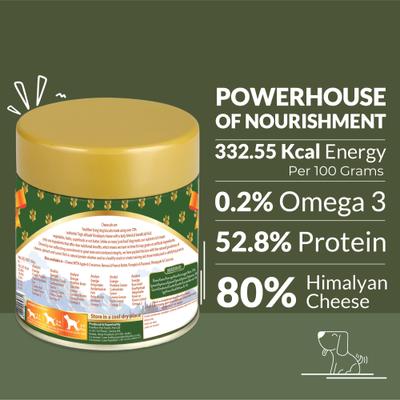 Show full view: Pawfect All Natural Cheese Biscuits with Grain-Free Carrot, Spinach & Eggs Crunchy Dog Training Treats, 3.53-oz tin slide 3 of 9