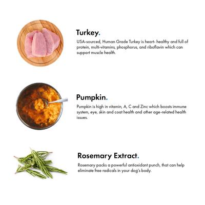 Show full view: Pet Jerky Factory Turkey & Pumpkin Jerky Dog Treats, 5-oz bag slide 4 of 9