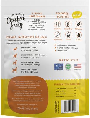 Show full view: Pet Jerky Factory Chicken Whole Muscle Jerky Dog Treats, 12-oz bag slide 3 of 10