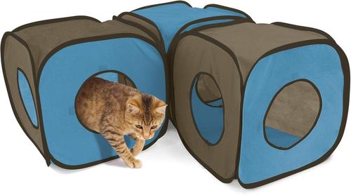 Show full view: Kitty City Pop Open Cat Cube, Blue slide 3 of 10
