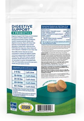 Show full view: Nordic Naturals Pork Flavored Digestive Support Soft Chew Supplement for Dogs, 5.29-oz bag slide 3 of 7