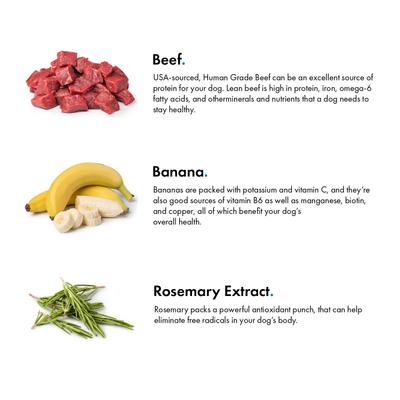 Show full view: Pet Jerky Factory Beef & Banana Jerky Dog Treats, 5-oz bag slide 4 of 10