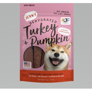 Pet Jerky Factory Turkey & Pumpkin Jerky Dog Treats, 5-oz bag