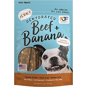 Pet Jerky Factory Beef & Banana Jerky Dog Treats, 5-oz bag