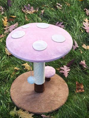 Show full view: One for Pets Pink Mushroom Cat Scratching Post slide 6 of 7