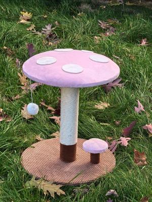 Show full view: One for Pets Pink Mushroom Cat Scratching Post slide 3 of 7