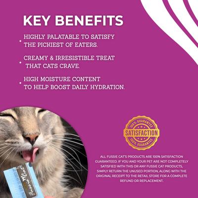 Show full view: Fussie Cat Tuna & Chicken 5 Flavors Variety Lickable Cat Treats, 0.5-oz tube, 50 count slide 8 of 9