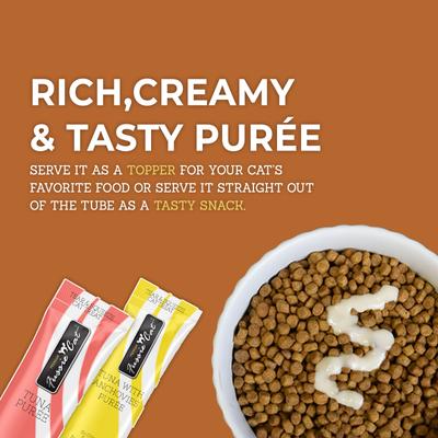 Show full view: Fussie Cat Tuna & Chicken 10 Flavors Variety Lickable Cat Treats, 0.5-oz tube, 50 count slide 6 of 9