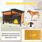 Show in main carousel: Aivituvin-AIR7021-IN-HP Heated Insulated Metal Frame Wooden Dog House slide 9 of 9