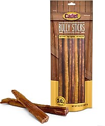 Cadet Adult Beef Large Bully Sticks Dog Treats, 10 count