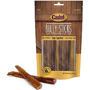 Cadet Bully Hide Sticks Dog Chews, Small, 6-oz