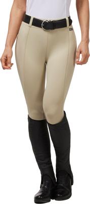 Show full view: Kerrits Performance Knee Patch Pocket Horse Riding Tight, Tan, Medium slide 4 of 8