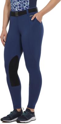 Show full view: Kerrits Performance Knee Patch Pocket Horse Riding Tight, Lapis, X-Large slide 3 of 8