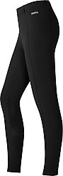 Kerrits Kids Power Stretch Knee Patch Pocket Winter Horse Riding Tight, Black, X-Small slide 2 of 4