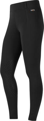 Show full view: Kerrits Power Stretch Knee Patch Pocket Winter Horse Riding Tight, Black, X-Small slide 2 of 7