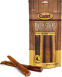 Cadet Bully Sticks Dog Treats, Small, 4 count