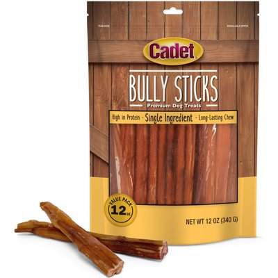 Cadet Cadet Bully Sticks Dog Chews, Small, 12-oz