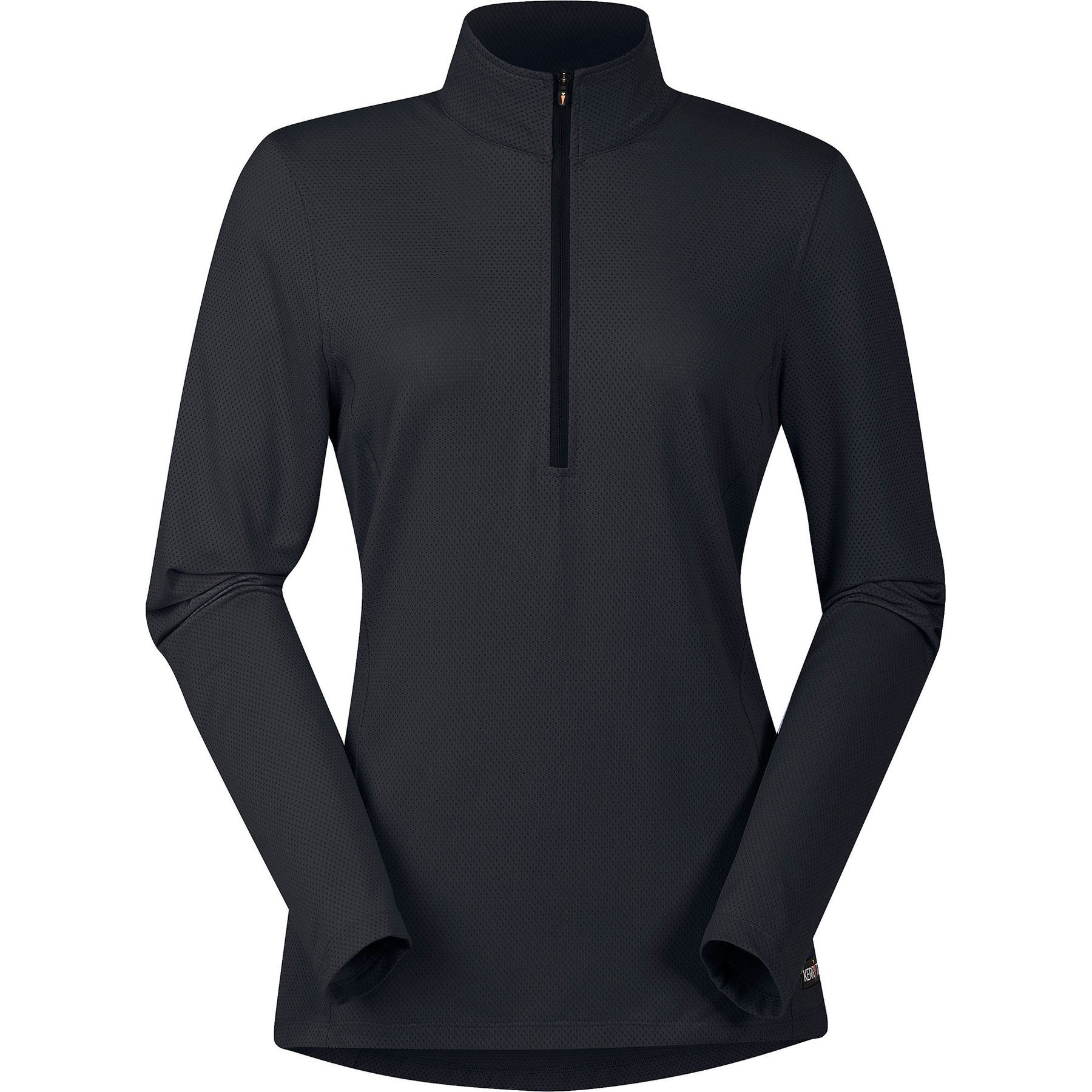 Kerrits Ice Fil Lite Long Sleeve Horse Riding Shirt, Black, Small
