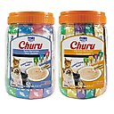 Variety Pack - Inaba Churu Tuna & Chicken Varieties Puree Grain-Free Lickable Cat Treat, 0.5oz tube, pack of 50, Chicken Variety & Tuna Variety Flavors
