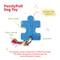 Show in main carousel: Tugzelle PuzzlyPull Dog Toy, Orange slide 3 of 5