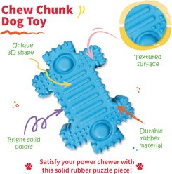 Tugzelle Chew Chunk Dog Toy, Red slide 2 of 6