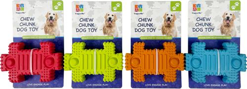 Show full view: Tugzelle Chew Chunk Dog Toy, Red slide 3 of 8