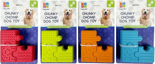 Show full view: Tugzelle Chunky Chomp Dog Toy, Red slide 2 of 6