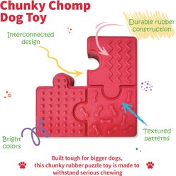 Tugzelle Chunky Chomp Dog Toy, Orange slide 2 of 5