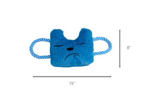 Show full view: Tugzelle Pawzzle Pull Plush Dog Toy, Blue slide 4 of 6