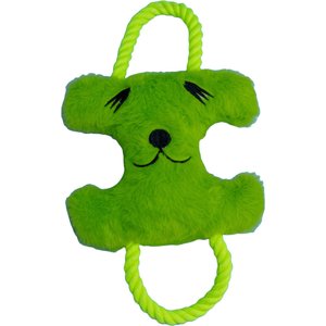 Tugzelle Pawzzle Pull Plush Dog Toy, Green