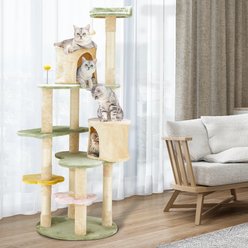 PXZEE Flower 64.5-in Cat Tree Tower, Green