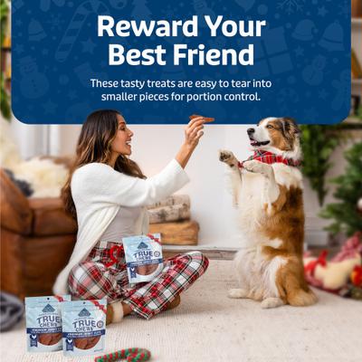 Show full view: Blue Buffalo True Chews Premium Holiday Chicken Jerky Dog Treats, 4-oz bag slide 10 of 11