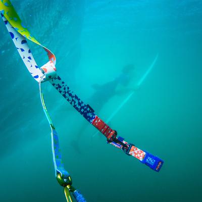 Show full view: Tuenne Geo Oceanproof Dog Collar, Navy, Medium: 22.5-in neck, 1-in wide slide 5 of 7