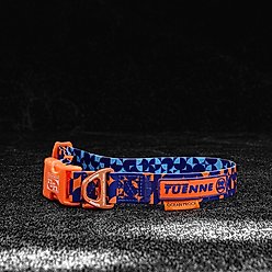 Tuenne Geo Oceanproof Dog Collar, Navy, Large: 28-in neck, 1-in wide