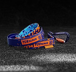 Tuenne Geo Oceanproof Dog Leash, 6-ft long, 1-in wide, Navy