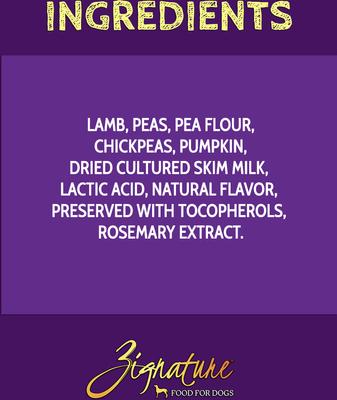 Show full view: Zignature Lamb Formula Ziggy Bars Biscuit Dog Treats, 12-oz bag slide 6 of 8