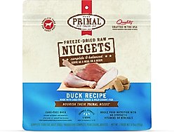 Primal Duck with Turkey & Fish Formula Nuggets Grain-Free Raw Freeze-Dried Dog Food, 5.5-oz bag