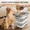 Show in main carousel: DDMOMMY Airtight Dog & Cat Food Storage Container with Lid, Wheels & Scoop, Grey, 25-lb capacity slide 7 of 8